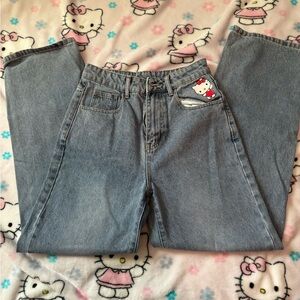 Cute SHEIN hello kitty boyfriend jeans, size small